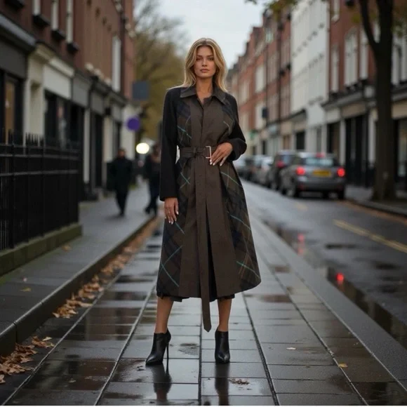 Burberry Bradford Belted-Waist Reversible Trench Coat - Picture 16 of 16